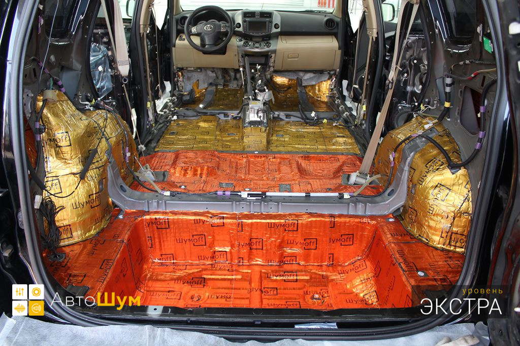 Виброизоляция багажника Тойота РАВ 4 (XA30)