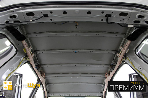 Штатная шумоизоляция крыши Субару Форестер